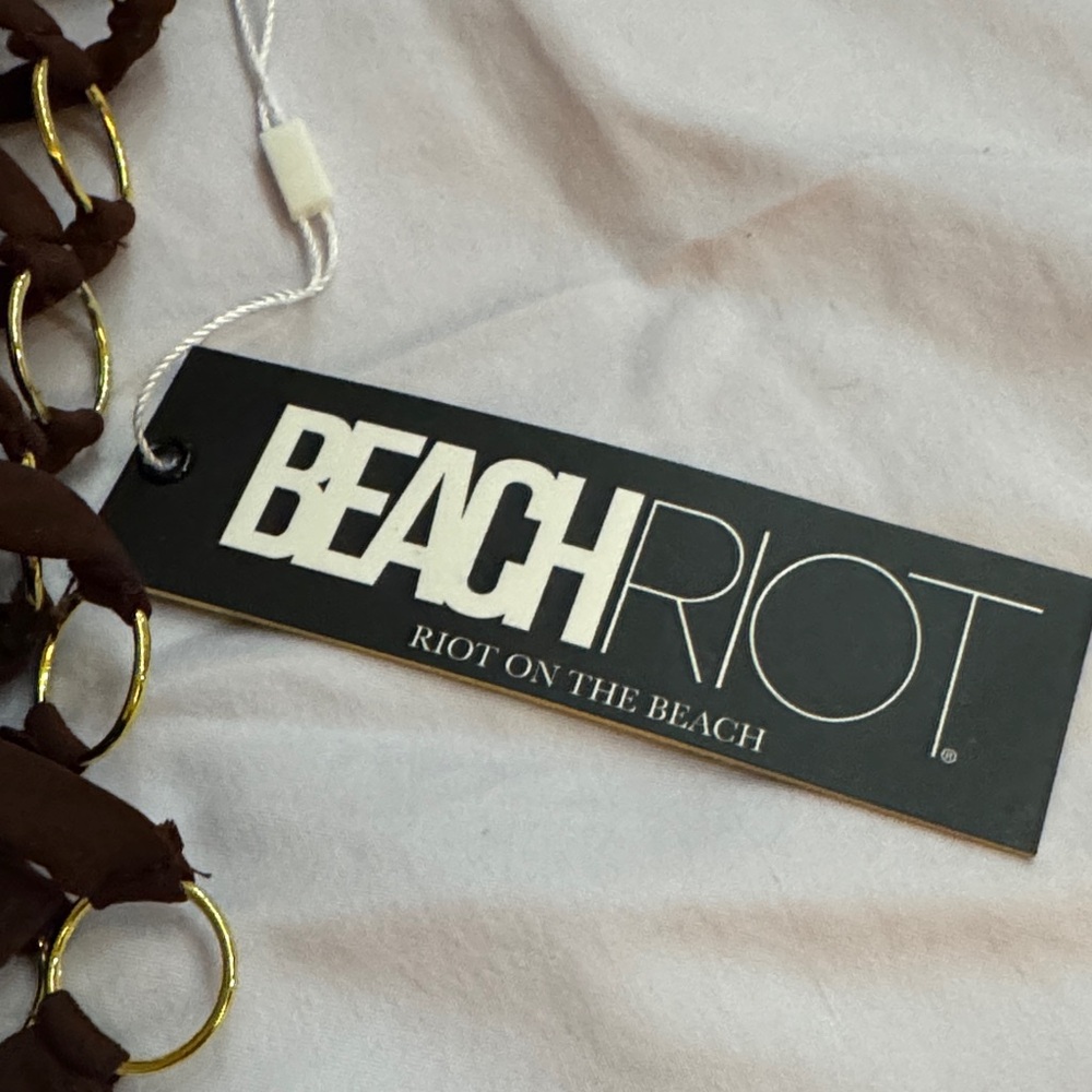 Beach Riot Brown One-Piece Swimsuit with Side Ring Cutouts - Picture 2 of 6